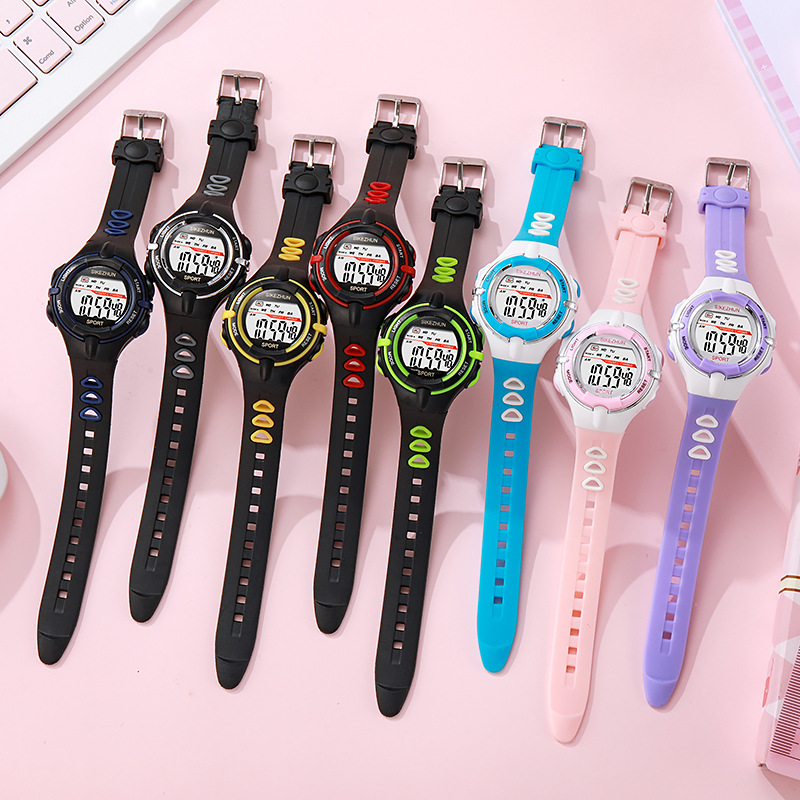 Кросс-бордер горячие продажи часов для мальчиков и девочек электронные часы для жизни студентов цифровые спортивные часы светящиеся оптовая продажа