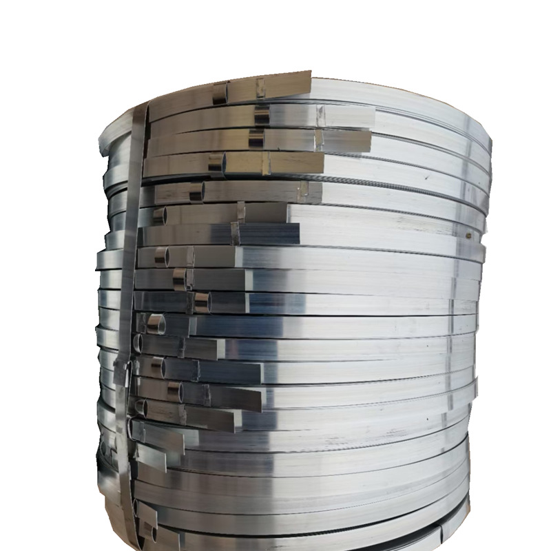 National Standard Q195 Hot-Dip Galvanized Packaging Steel Belt Q235B Baked Blue Iron Packaging Belt Black Steel Belt Tianjin Spot