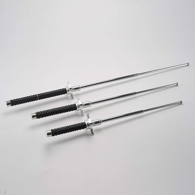 Self-Defense Telescopic Stick, Swing Stick, Hand Guard, Block Swing Stick, Three-Section Stick, Alloy Steel Quenching Process, Self-Defense Direct Supply