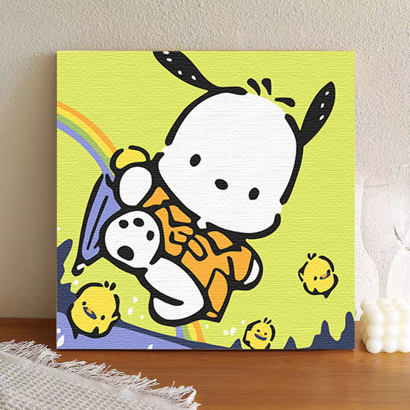 20cm Line Puppy Digital Animation Pattern DIY Hand-Filled Oil Painting Factory Direct Sales Wholesale Spot