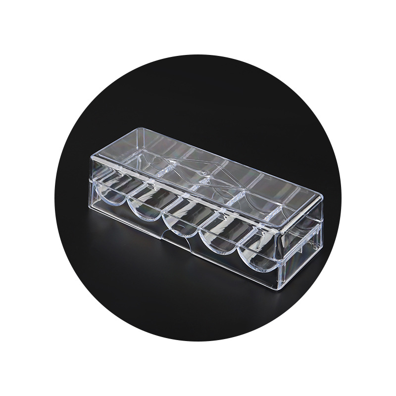 Can hold 100 chip box Texas Hold'em transparent card plate chip rack integral coin storage box