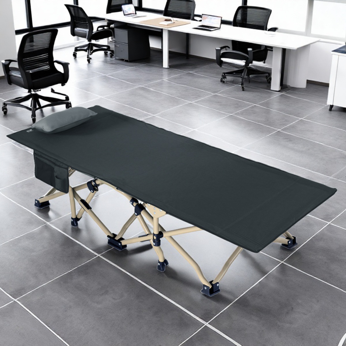 Кровать для обеденного перерыва в офисе, мужская большая складная кровать, госпитальная кровать для эскорта, уличная кемпинговая кровать