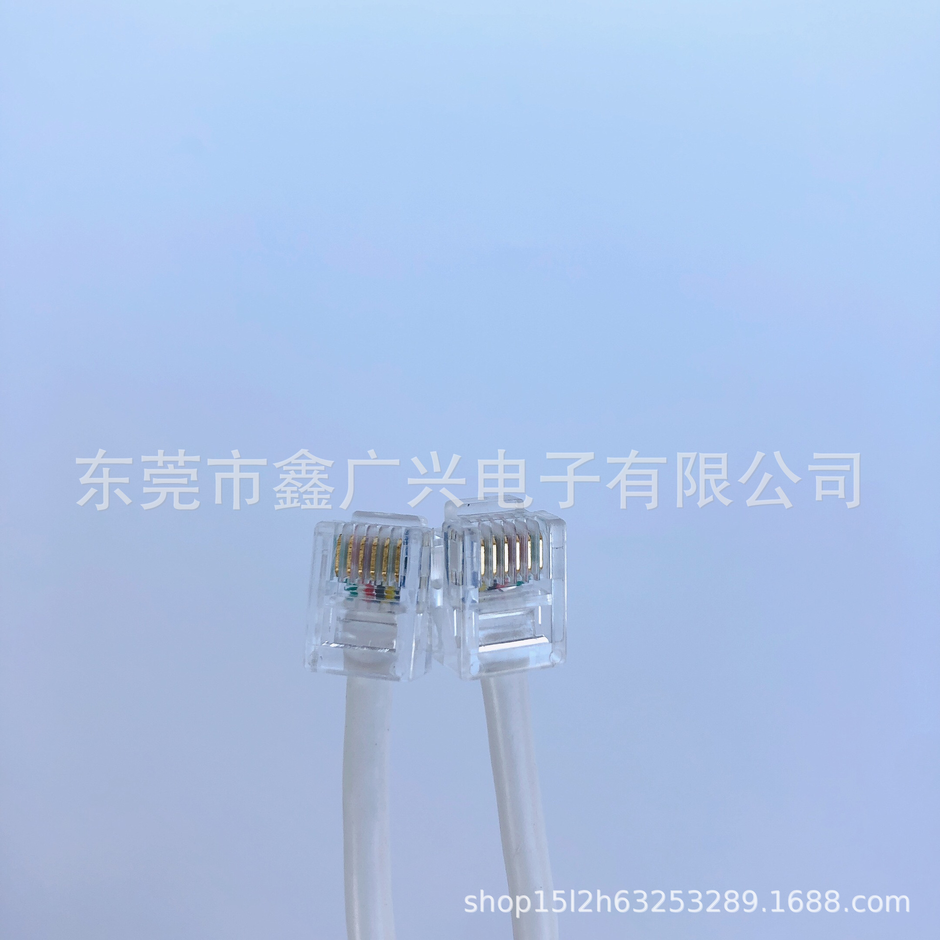 Telephone extension handset line 4P4C spring line microphone line handle curve base telephone line RJ9/10