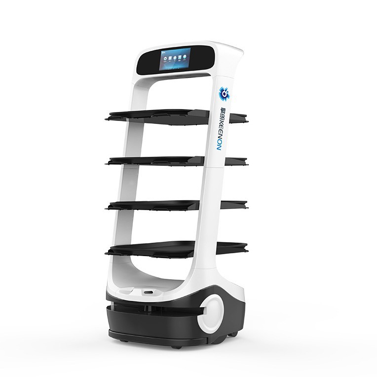 Restaurant, Hotel, Hotel Robot, Intelligent Food Delivery, Dish Delivery, Dish Serving, Multi-Functional Fully Automatic Delivery Truck