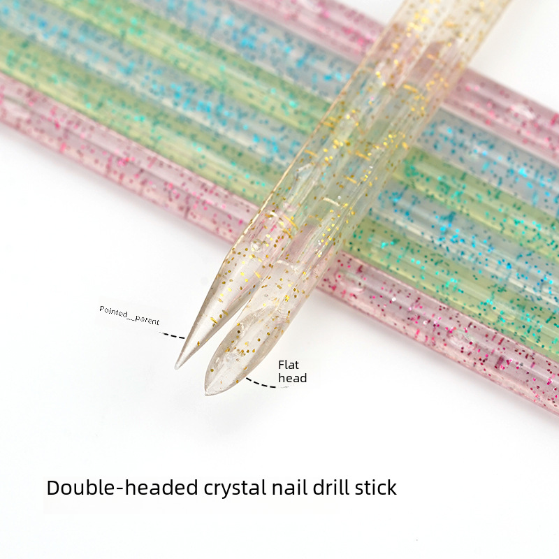 Factory direct nail tools Crystal Rod orange stick multi-color double-head drill stick nail stick dead skin push wholesale