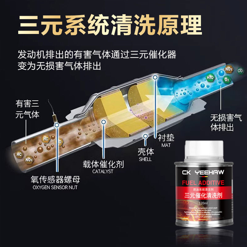 Трехкомпонентный каталитический очиститель, очиститель топливных форсунок без разборки, очиститель выхлопных газов дроссельной заслонки, очиститель углерода