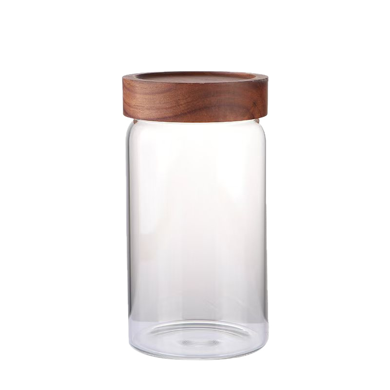 High Borosilicate Glass Storage Jar Food Grade Glass Bottle Household Sealed Jar Kitchen Storage Transparent Snack Storage Jar