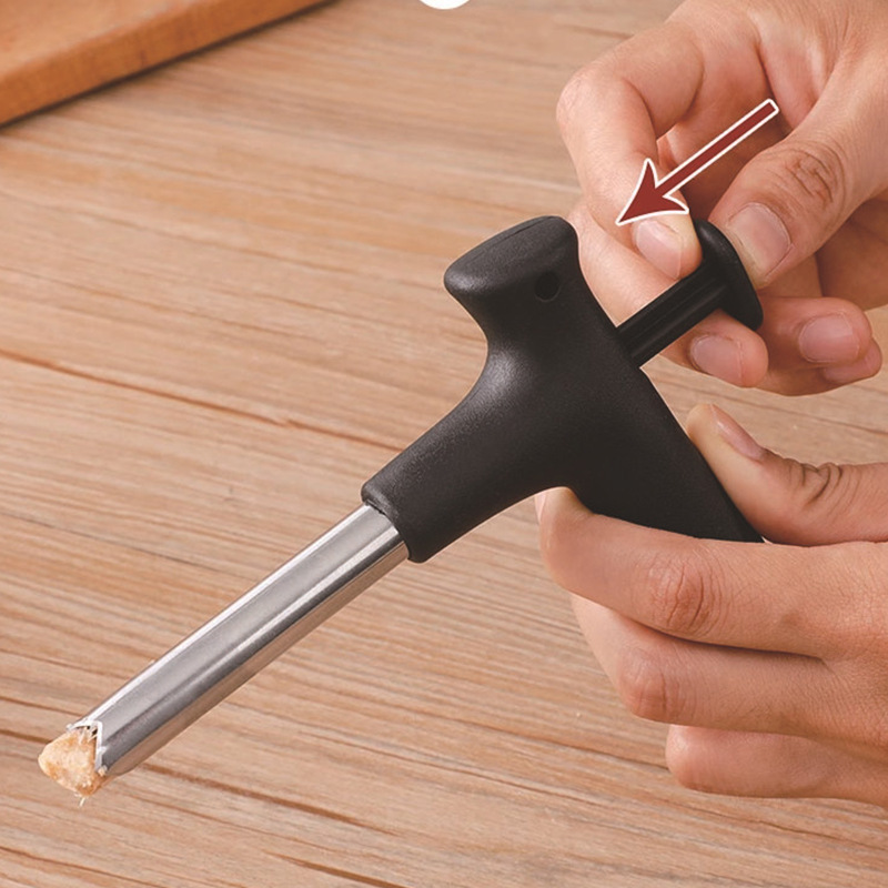 Spot supply stainless steel coconut opener coconut hole opener coconut green shell opening tool convenient coconut drilling lid opener