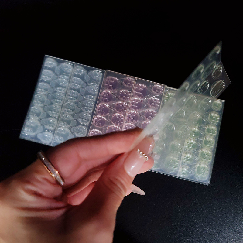 2025 Princess Series Acrylic Manicure Wearable Nails Jelly Glue 24 Nails Waterproof Double-Sided Stickers Daily Decoration