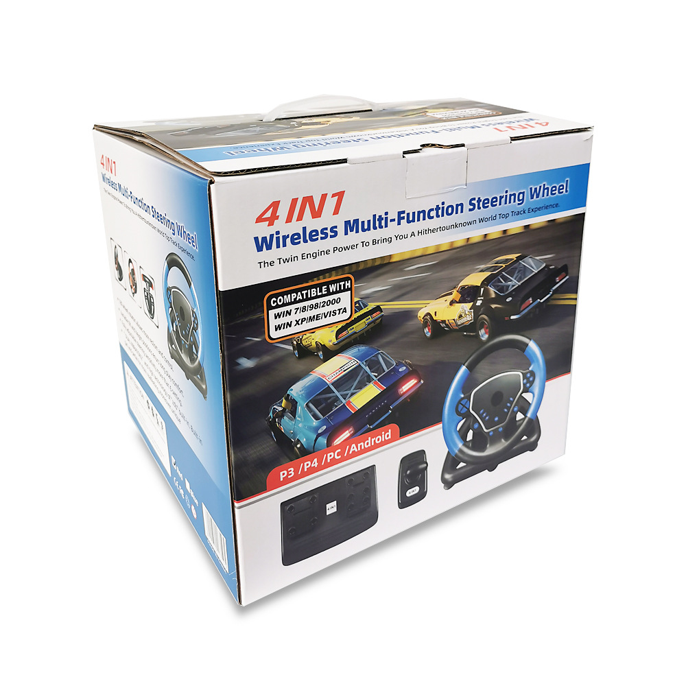 PS4 game steering wheel racing game steering wheel 4 in one steering wheel support PC/Android/PS3