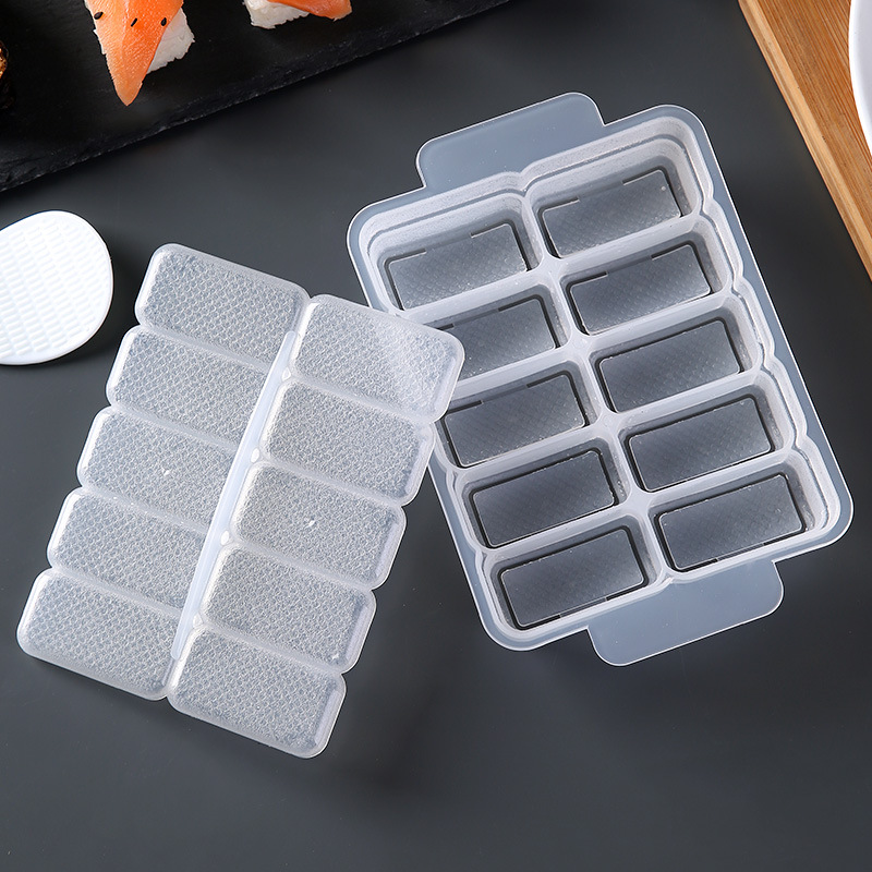 Japanese-Style Household Sushi Mold DIY Ten-Piece Rice Ball Mold One-Piece Molding and Pressing Sushi Making Tool