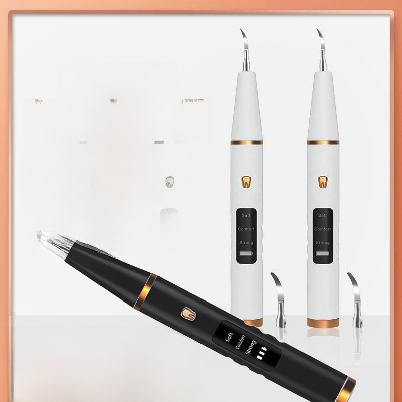 Cross-Border Electric Dental Scaler for Removing Tartar, Ultrasonic Tooth Cleaner, Oral Care with Lighting, Wireless Tooth Cleaner for Whitening