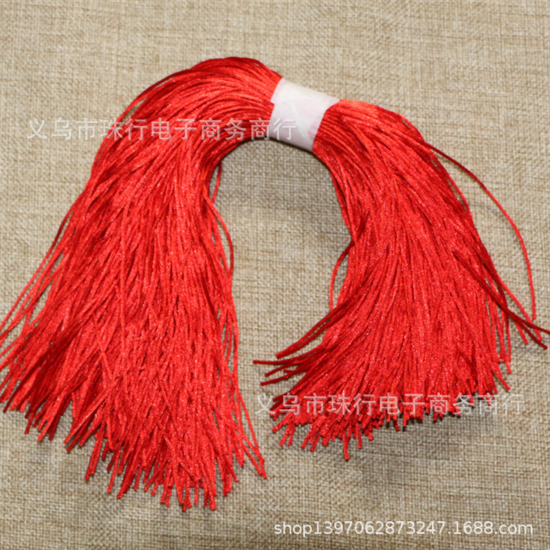 Wholesale 20-30CM red rope all kinds of tags hanging rope blessing tag accessories New Year Chinese knot red line 7