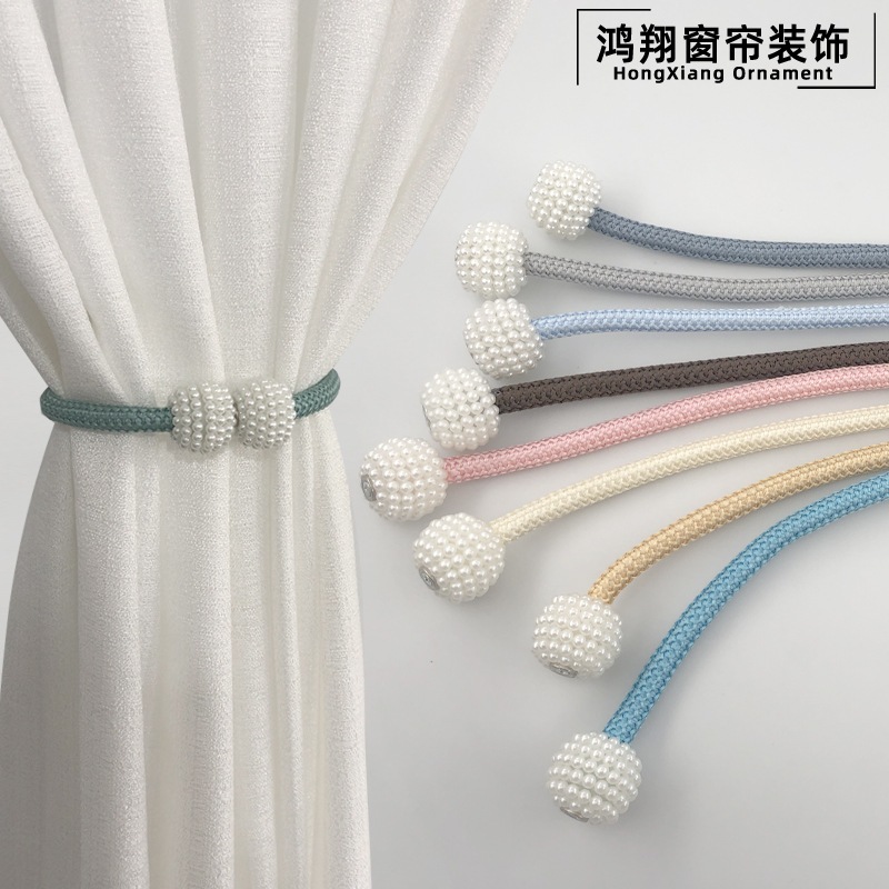 Оптовые простые магнитные пряжки с высокой прочностью, аксессуары для штор с магнитным креплением