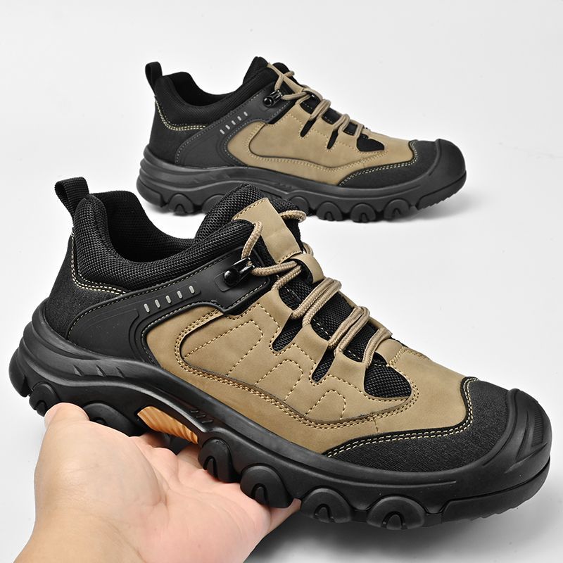 Foreign Trade Export to the United States Genuine Leather Hiking Shoes for Men in Autumn and Winter Non-Slip Wear-Resistant Waterproof Outdoor Hiking Hiking Shoes