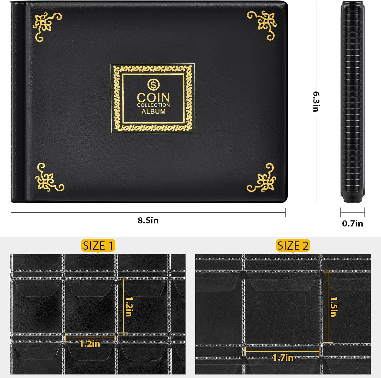 312 card 300 card pvc environmental protection combination inner page copper money ancient coin collection book coin coin book