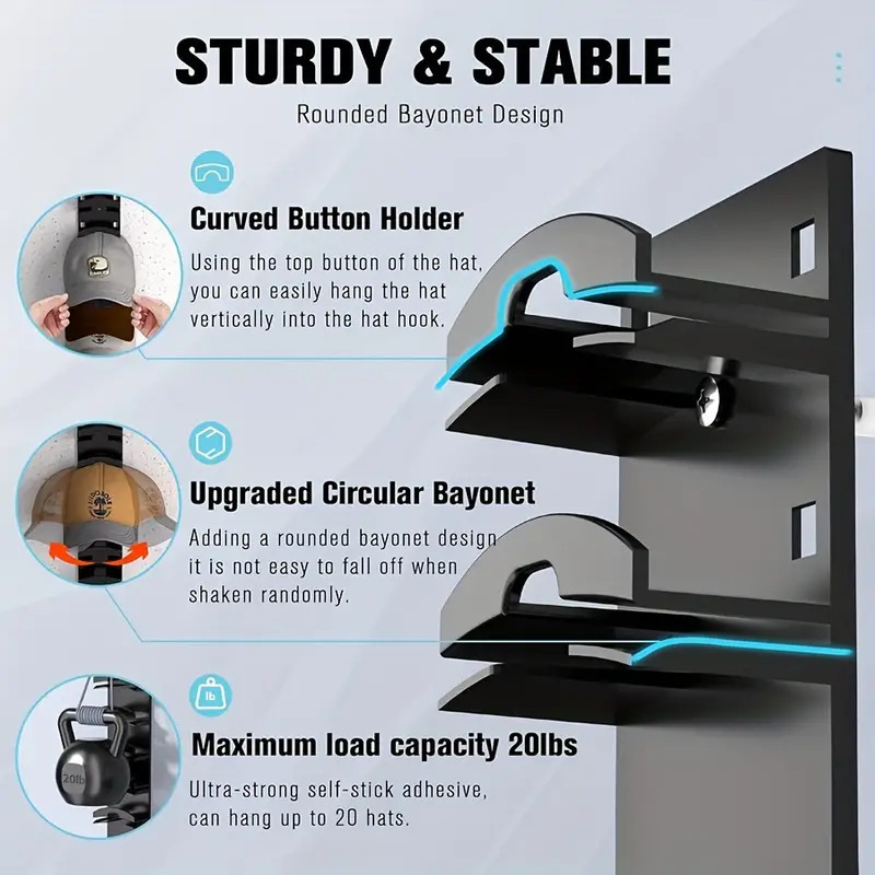 Cross-border New Hat Organizer for Baseball Caps Baseball Cap Rack Hat Storage Rack