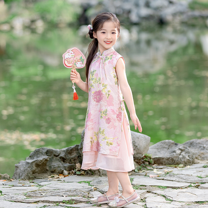 Boys Summer Shirt Suit 2025 New Kidsren's Floral Shirt Thin Boy Hong Kong Style Two-Piece Set Trendy and Handsome