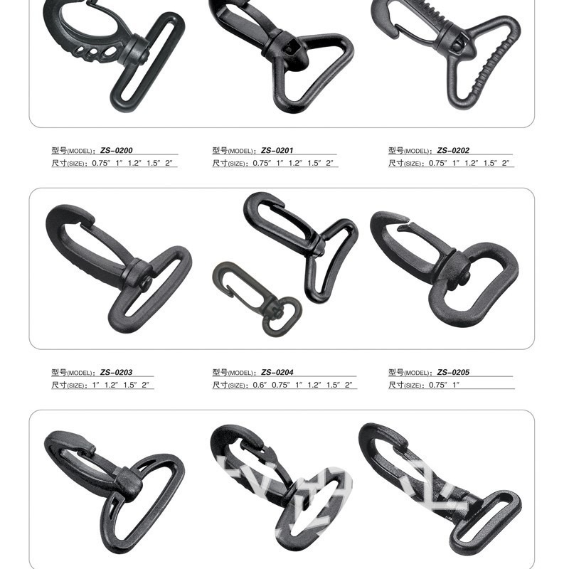 Plastic hook turn hook carabiner safety buckle question hook tent plastic turn hook buckle lobster buckle Hawk buckle wholesale