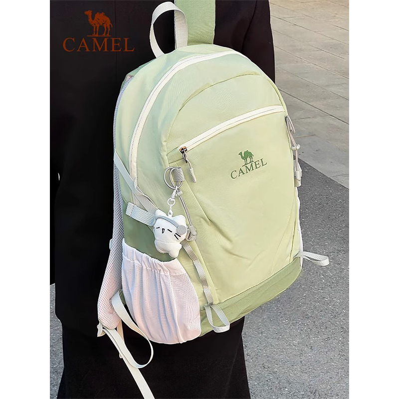 Camel Ice Cream Bag Wholesale Female Junior High School Student School Bag Travel Backpack Large Capacity Travel Lightweight Mountaineering Backpack