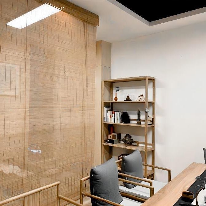 Bamboo Curtain Manufacturer Wholesale Customized Export Bamboo Roller Blinds Roman Blinds Roller Blinds Sunshades Carbonized Curtains Ceiling Curtains