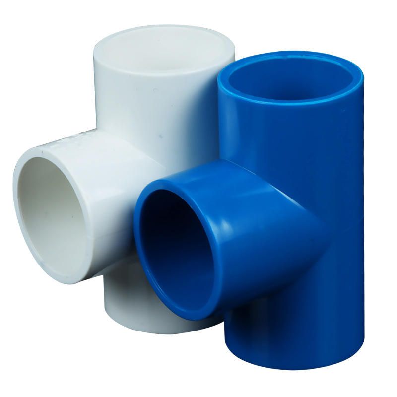 Manufacturers supply PVC water supply tee pressure fittings pressure resistant water supply pipes 20/25~110 large diameter tee water
