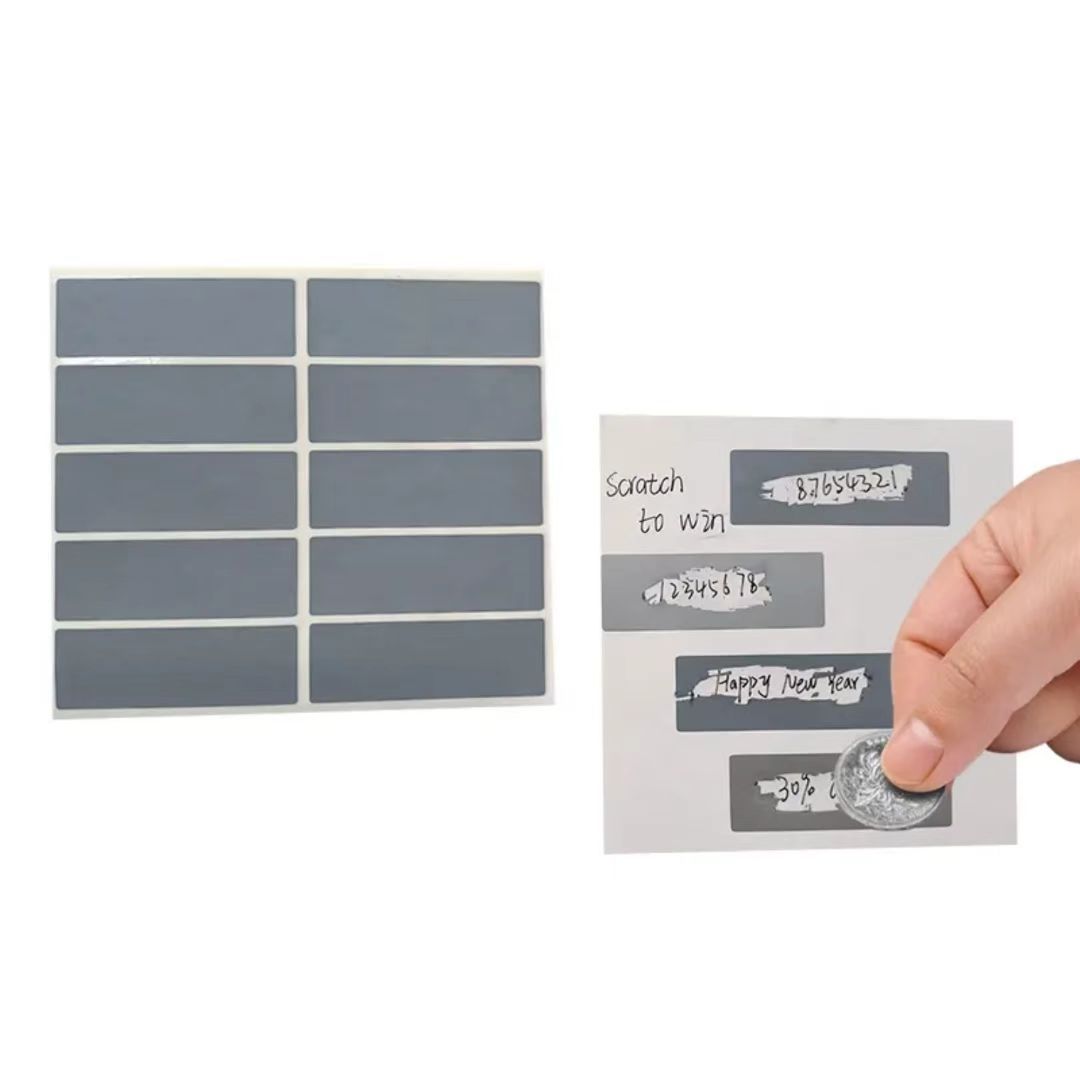 Large Scratch-Off Film Coating Scratch-Off Sticker Homemade Scratch-Off Card Scratch-Off Layer DIY Holiday Cover Scratch-Off Silver