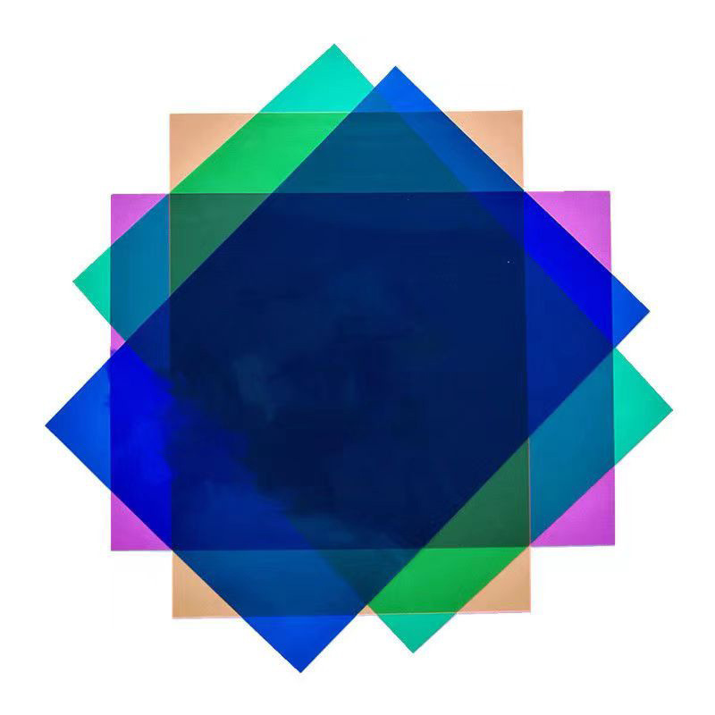 Colorful cellophane colorful plastic paper a4 children's handmade diy transparent transparent light-transmitting hard sheet pvc wings light film