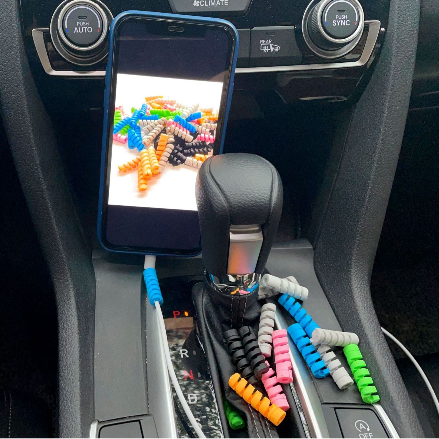 Data cable protective cover cable organizer spiral Winder anti-bending mobile phone computer charging anti-breaking silicone Winder