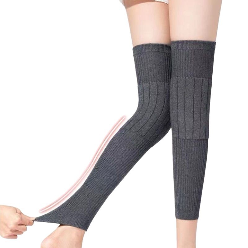 Thickened Knee Pads for Air-Conditioned Rooms, Extended Length for Autumn and Winter Cold Protection, Knee Joint Pain Relief, Old Cold Leg Knee Warmers for Men and Women