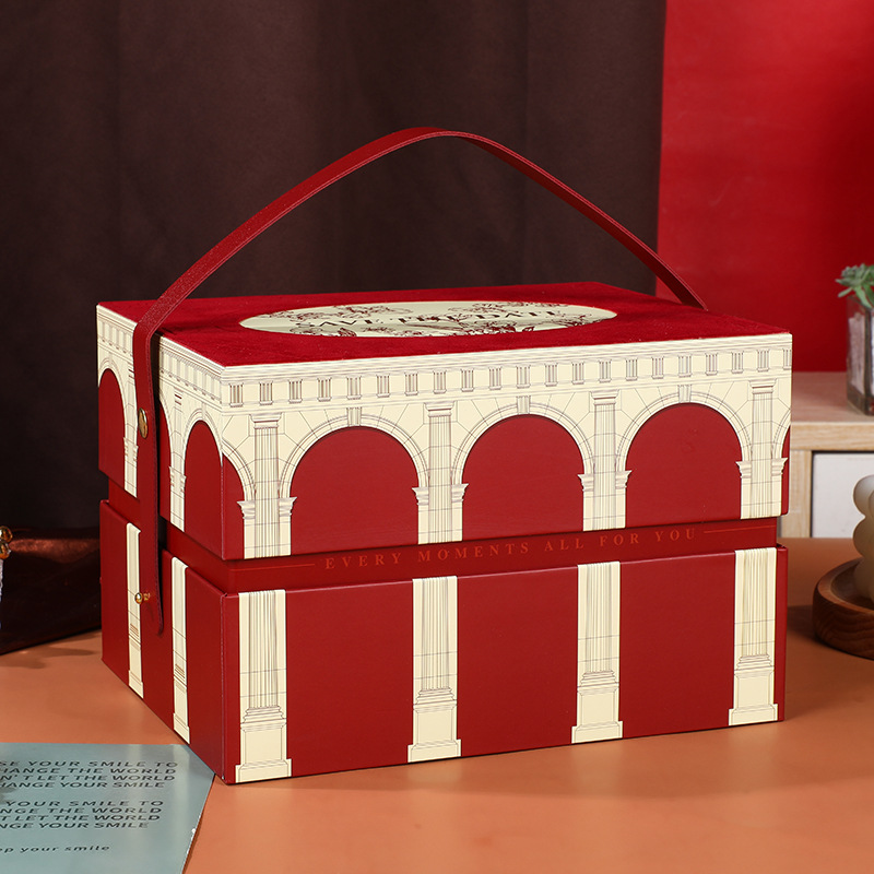 Wedding Bridesmaid Accompanying Gift Wedding Candy Box Square Box High-end Iris Flower Hand Gift Empty Box Gift Box