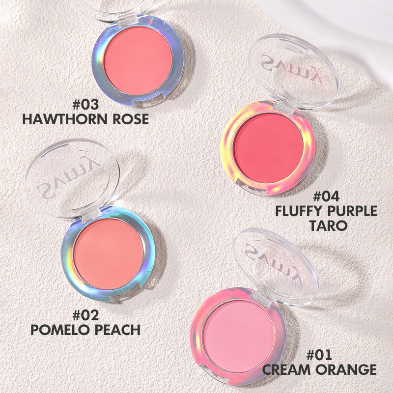 [Export Only/Cross-border SVMY] White Matte Vin Girl's Natural Blush Monochrome Blush 8112