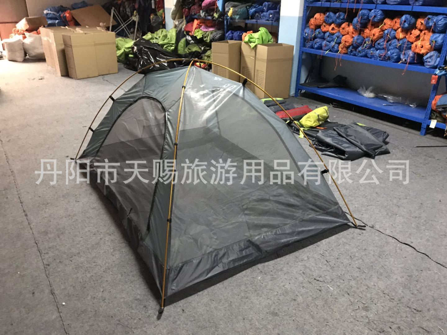 Factory Direct Sales Double-Layer Ultra-Light Rainproof Aluminum Pole Four-Season Universal Tent (Can Be Marked)