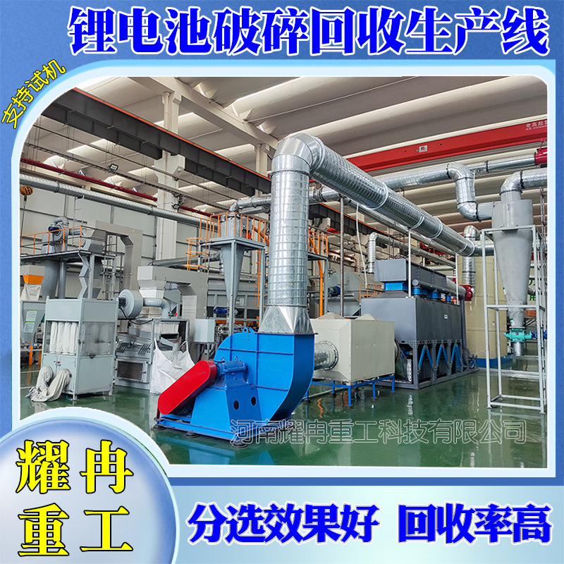 Установка для переработки отходов литиевых батарей, оборудование для переработки, дробления и демонтажа автомобильных литиевых батарей, оборудование для порошковой переработки литиевых батарей