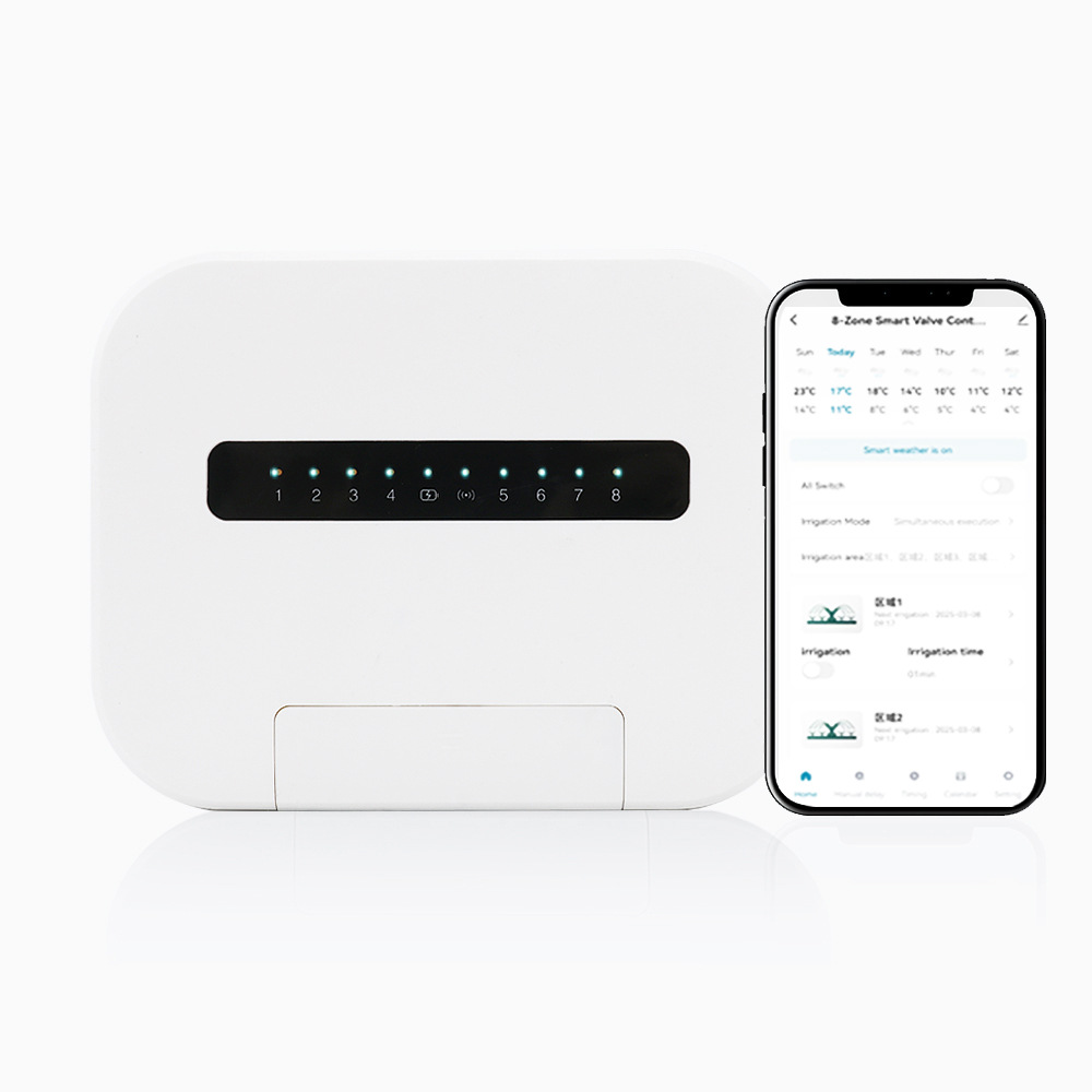 Tuya8 water valve controller WiFi intelligent irrigation control system timing watering water device watering lawn spray