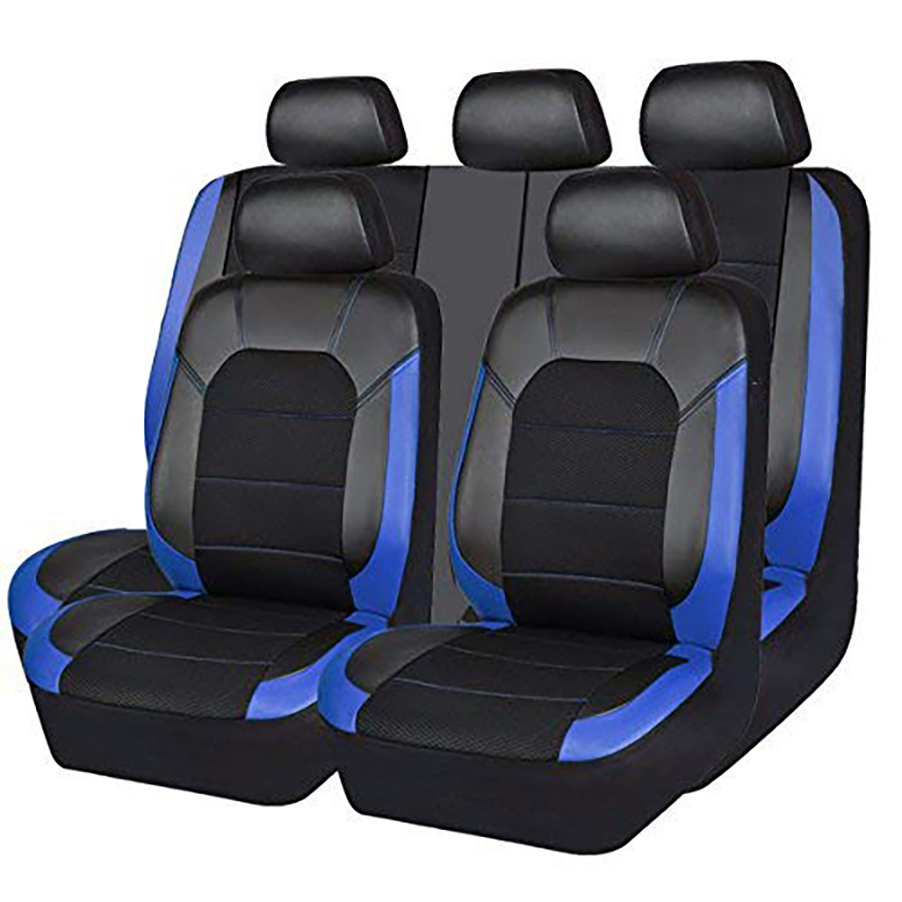 Cross-border Europe and North America best-selling leather mesh cloth car seat cover cushion cover breathable and cool