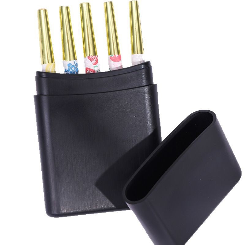 New Plastic 5 Cigarette Tube Storage Box Portable Moisture-proof Sealed Storage Box