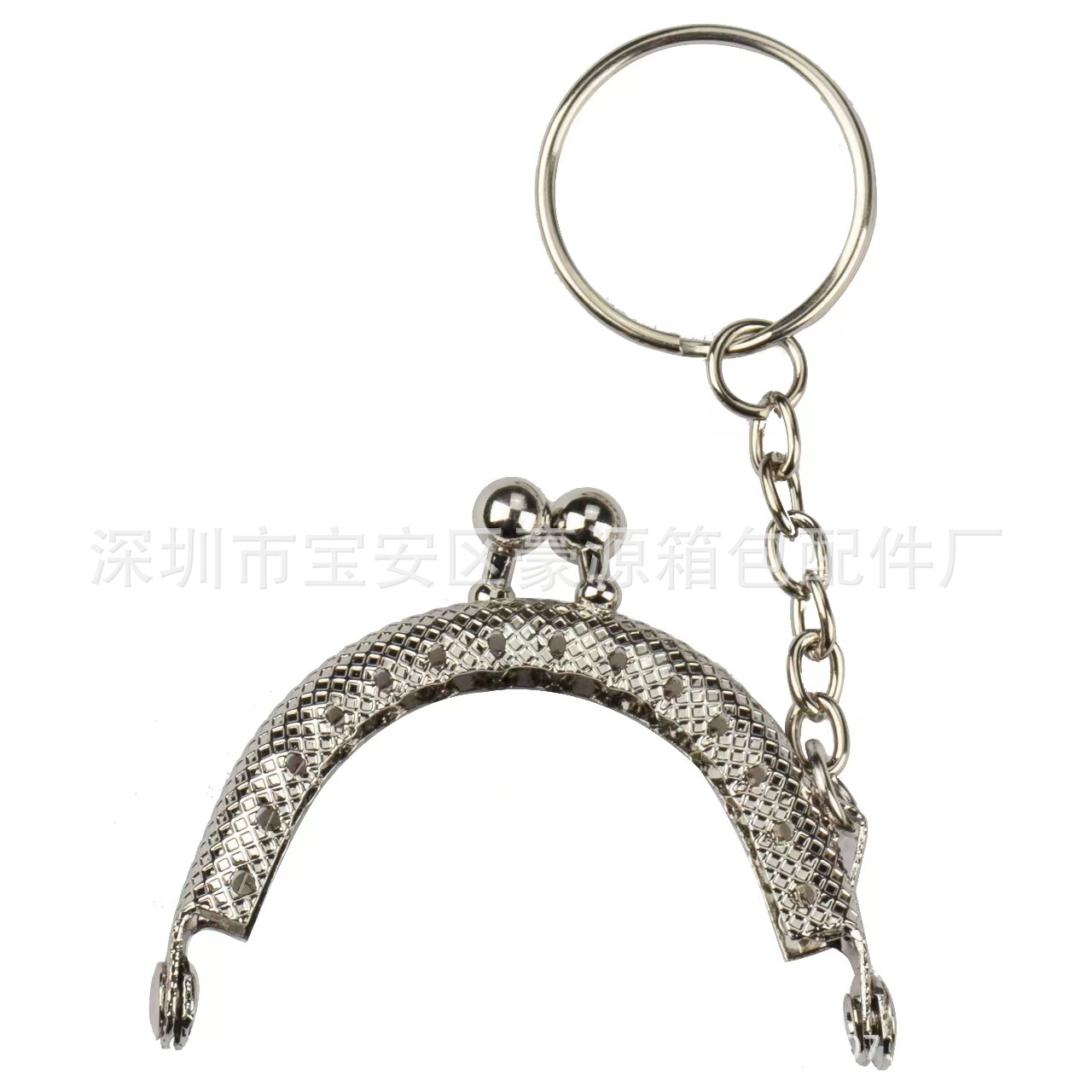 5cm semicircle lattice flower straight bead mouth gold key ring DIY coin purse mouth gold accessories