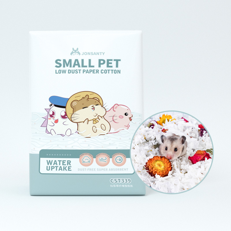 Pet Shangtian Hamster Paper Cotton Bedding Tissue Paper Small Animal Paper Cotton Absorbent Deodorizing Sawdust Hamster Supplies