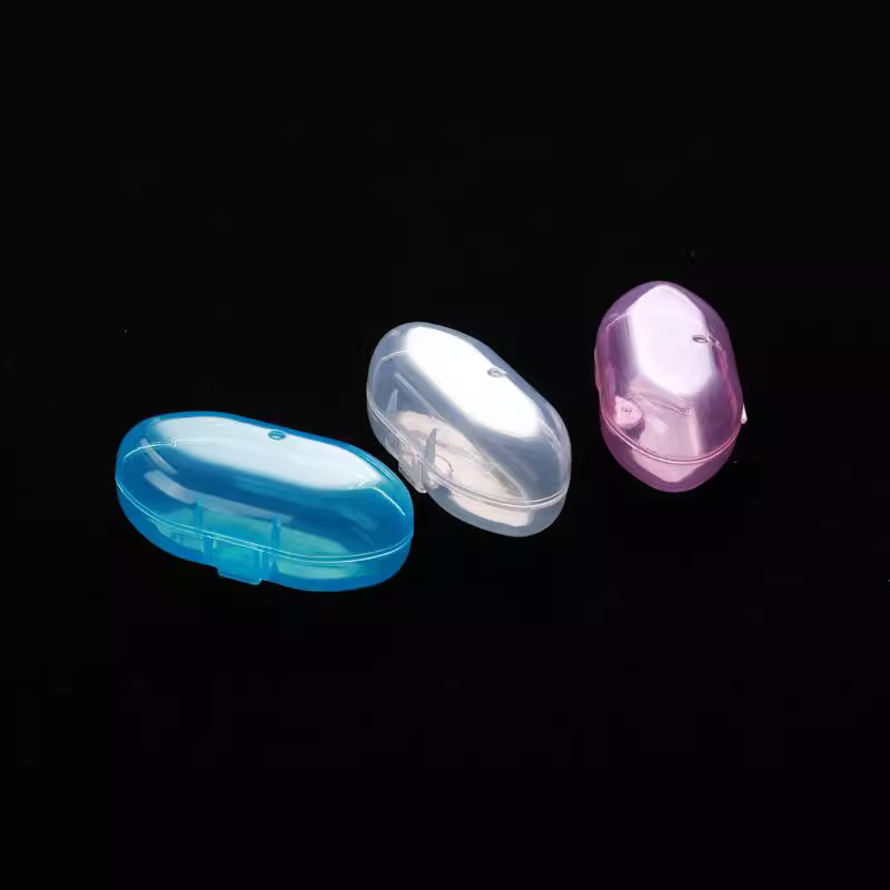 Factory straight hair baby finger toothbrush storage box thumb toothbrush box finger toothbrush pp box storage box