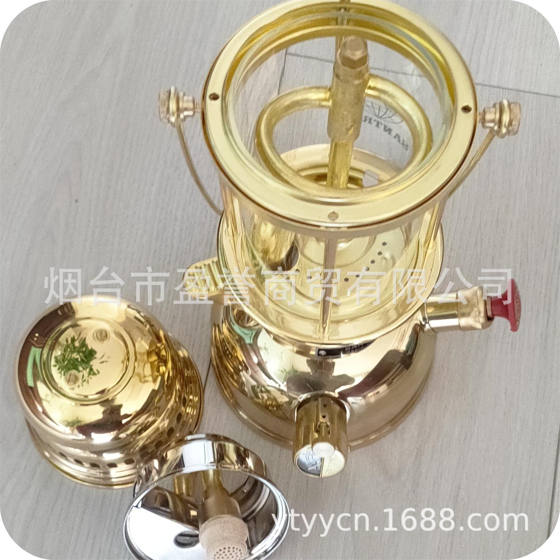 Outdoor Travel Popular Premium 150Cp Copper Original Color, Silver Small Kerosene Gas Lamp
