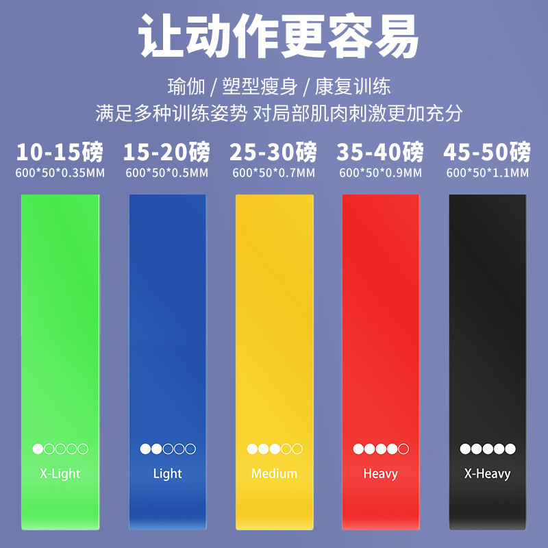 Elastic Band Yoga Squat Hip Enhancement Auxiliary Equipment Stretching Training Yoga Resistance Band Hip Lift Resistance Band