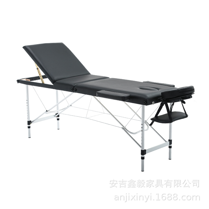New Folding Aluminum Alloy Lifting Massage Bed Massage Bed Beauty Tattoo Bed Simple Portable Tattoo Bed