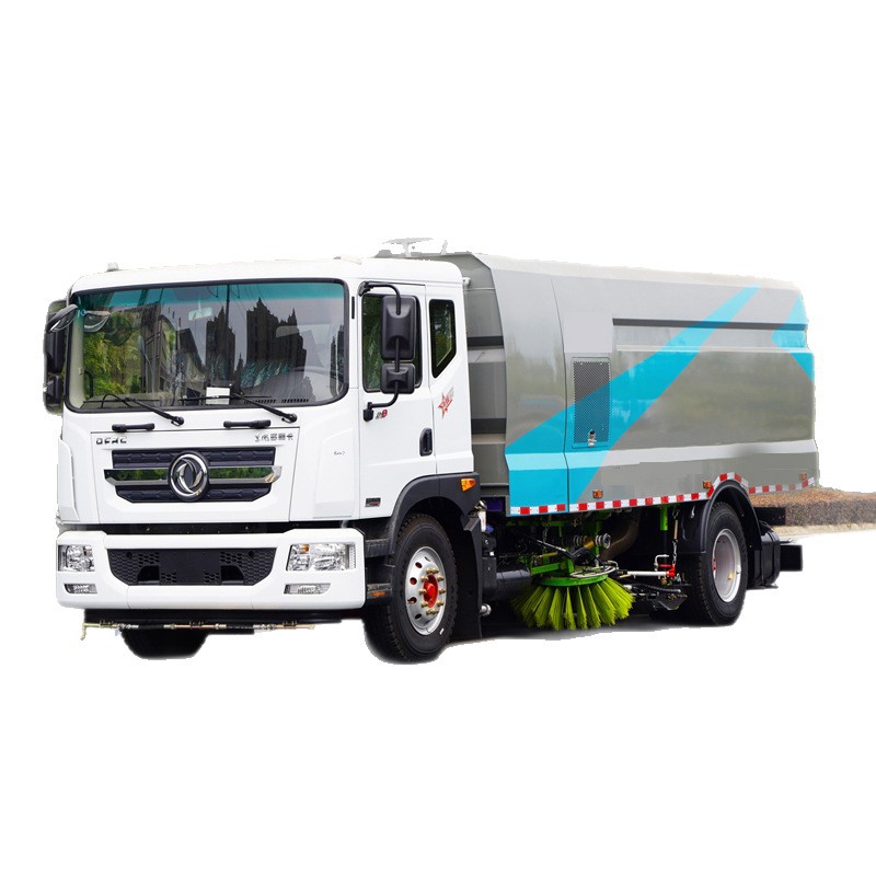 18 Tons of Pure Electric Sweeping Truck, Multi-Functional Road Pollution Removal Truck, High-Speed Sweeping Truck, Deep Cleaning Truck