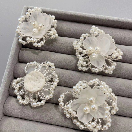 Handmade flower wedding dress headdress hair clip embellishment DIY accessories flower artificial sewing small flower