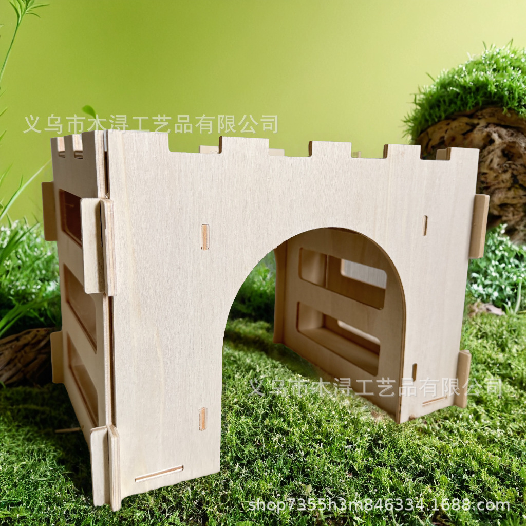 Деревянная кормушка для кроликов, съемная кормушка для морских свинок и крыс, деревянная кормушка для сена