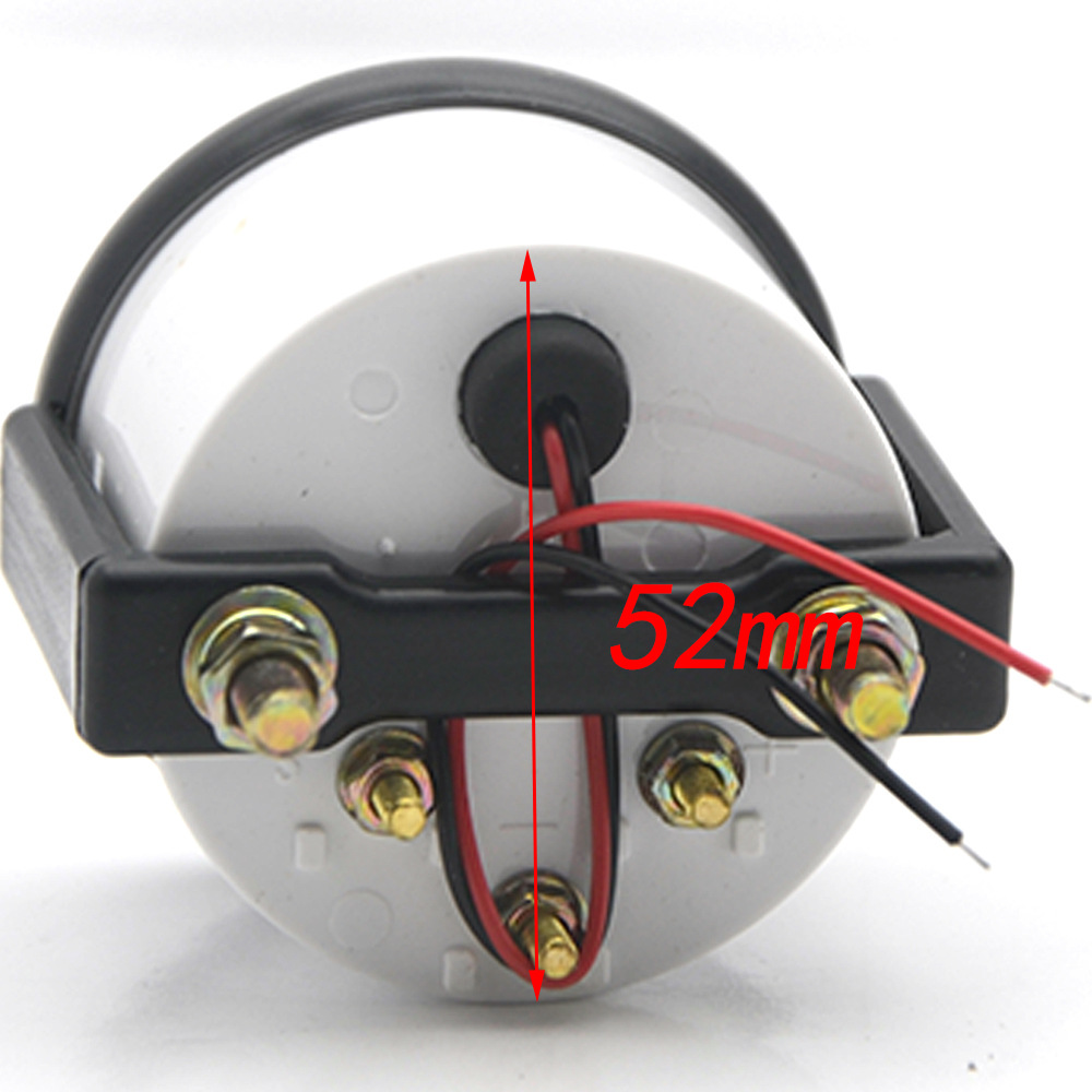 Cross-border hot sale 2-inch 52MM 12v black surface voltmeter car instrument modification instrument