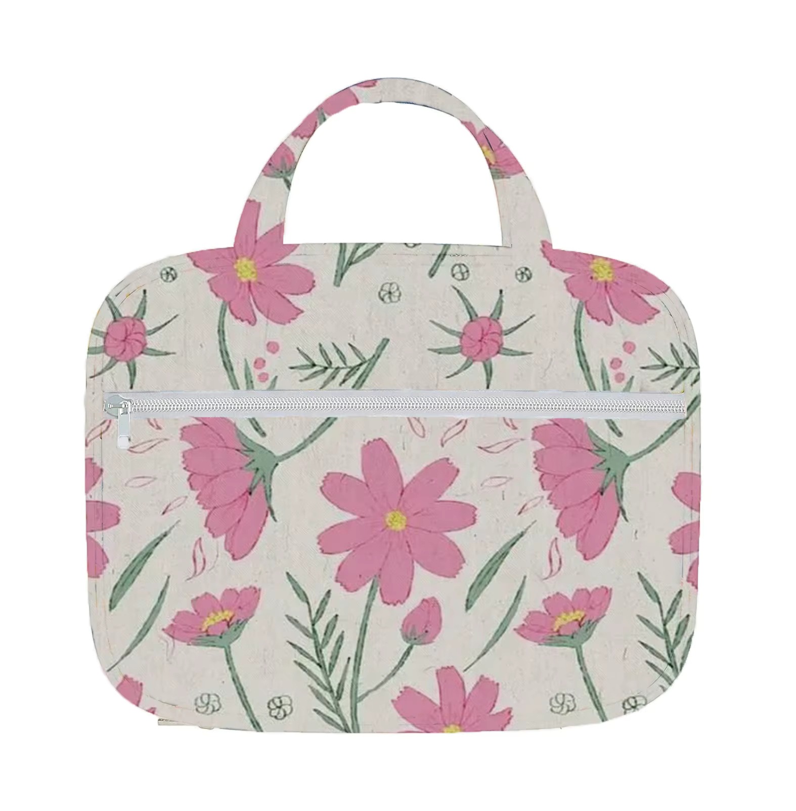 Book Bag Sublimation Cover Carrying Book Case Women's Bag Protective with Handle and Front Pocket Canvas