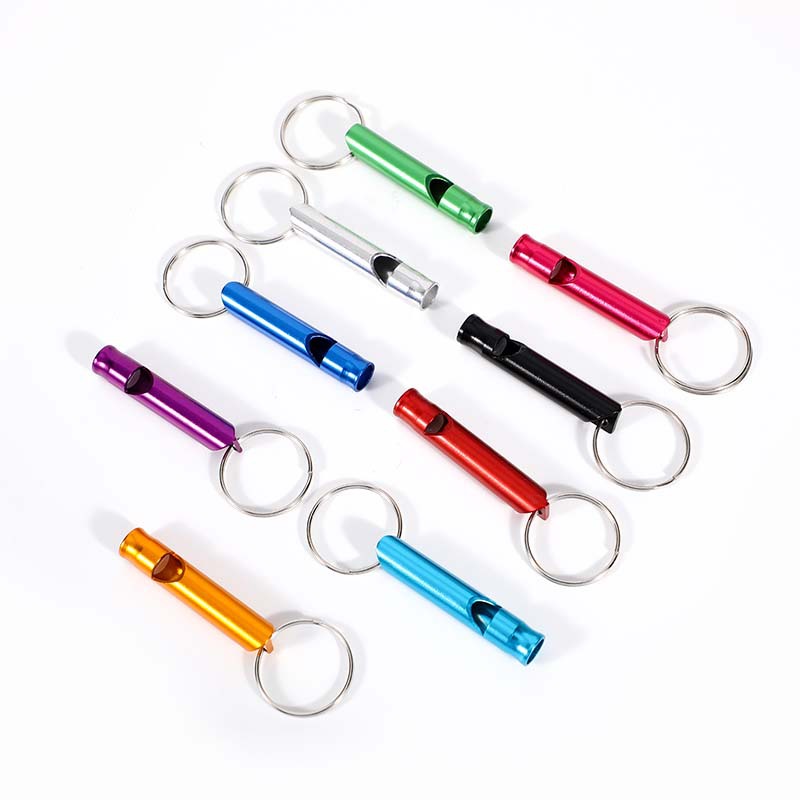 Маленький алюминиевый свисток, спасательный свисток, свисток для выживания, свисток для тренировок