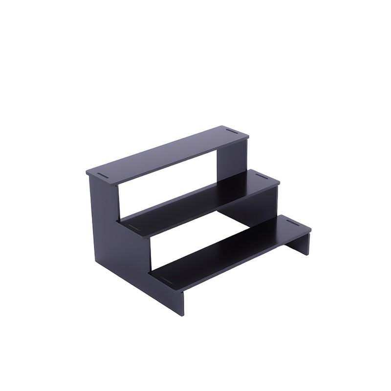 Multi-Layer Acrylic Black Display Stand, Tool-Free Assembly Display Box, Perfume, Hand-Made Spice Storage Rack